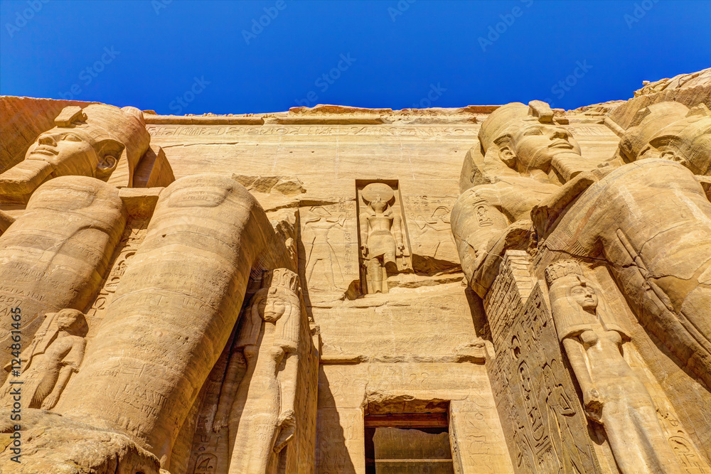 Abu Simbel Temple of Rameses II, Egypt, HDR Image.
