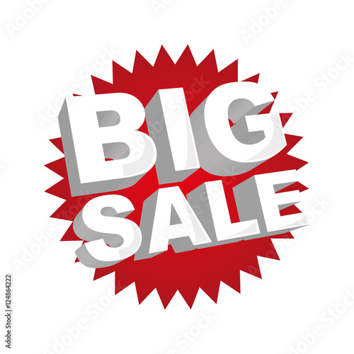 big sale letters image vector illustration design 