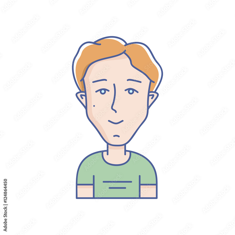 Young man vector avatar Young man vector avatar