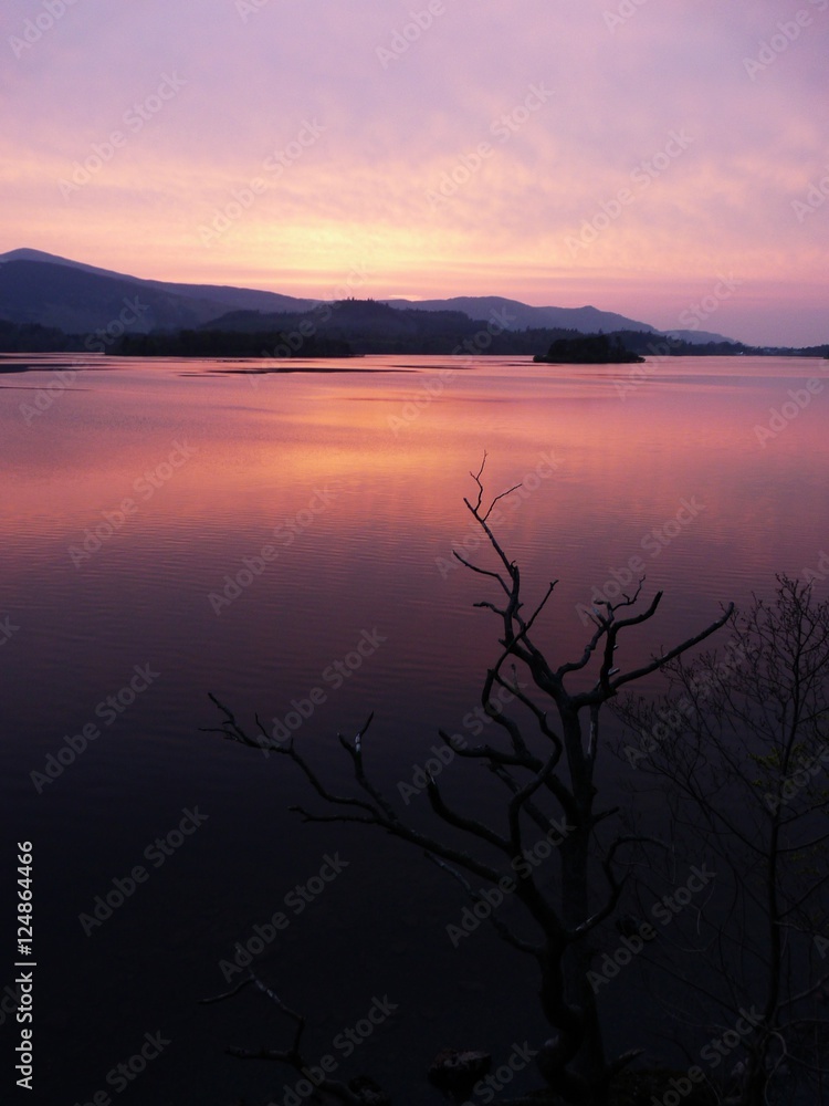 Sunset over Lake Amazing Deep Colours Sunset over Lake Amazing Deep Colours