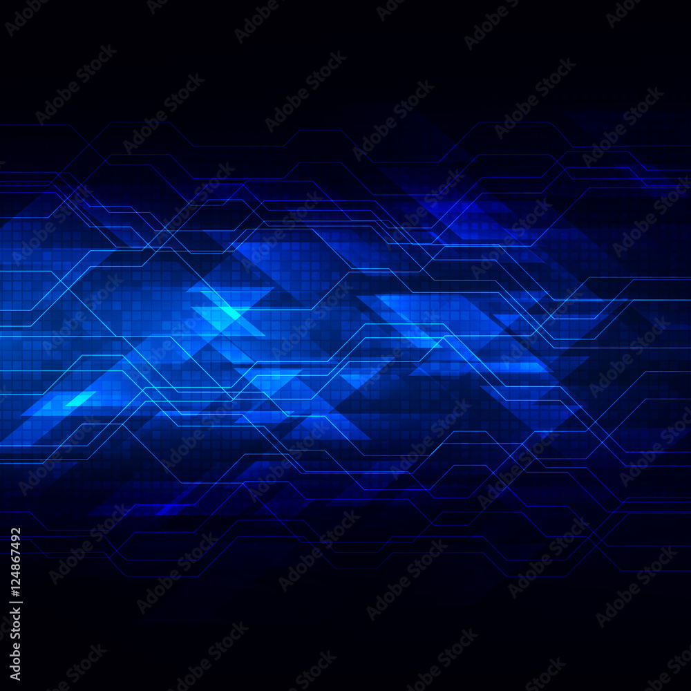 digital technology background, abstract vector illustration