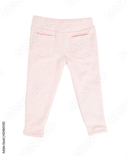 Cotton pink sport pants for childrens.