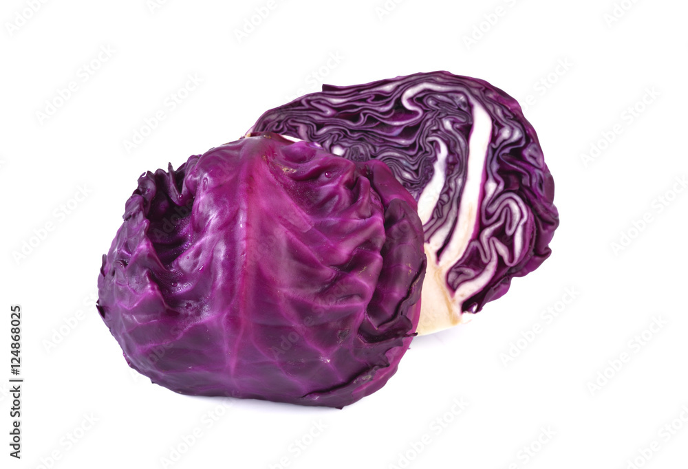 red cabbage isolated on white background red cabbage isolated on white background