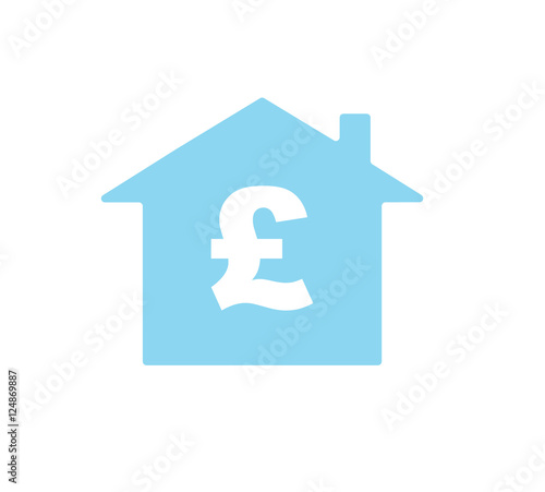 Vector graphics of a house and a pound symbol