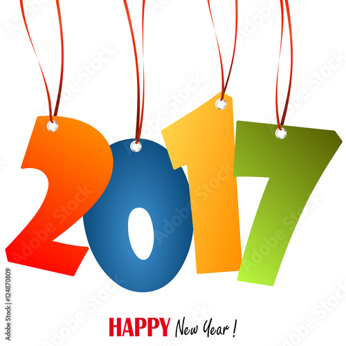 hanging numbers new year 2017