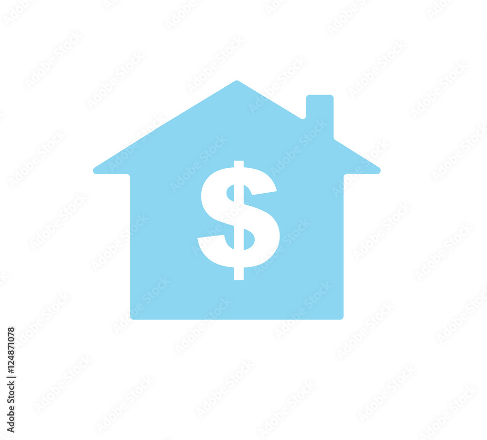 Vector graphics of a house and a dollar symbol Vector graphics of a house and a dollar symbol