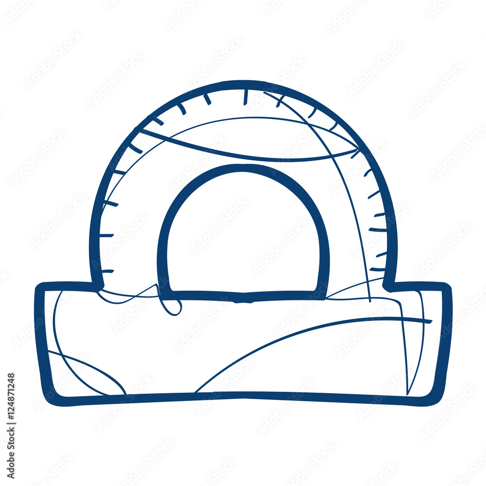 Protractors icon. Design elements in hand drawn style. Protractors icon. Design elements in hand drawn style.