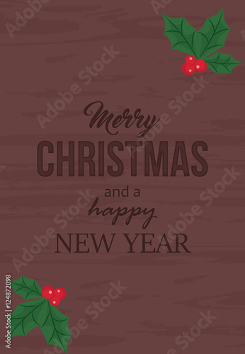 Merry Christmas written on a wooden board