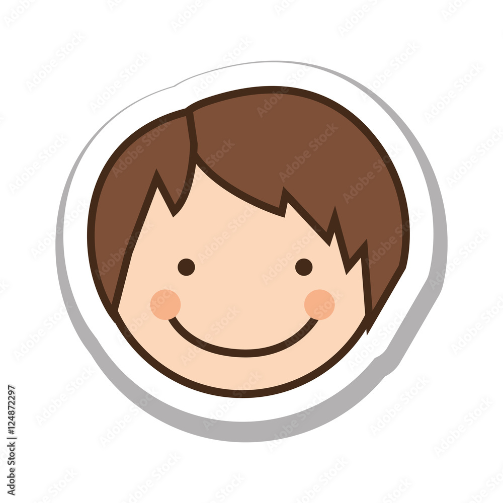 boy happy child face icon image vector illustration design boy happy child face icon image vector illustration design