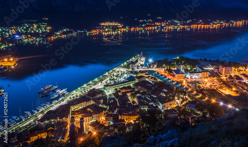 Kotor old town at night © radzonimo
