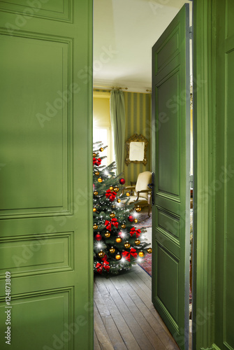 Tür ins Weihnachtszimmer
