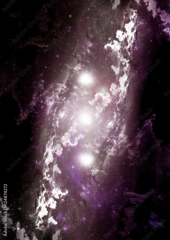 galaxy in a free space galaxy in a free space