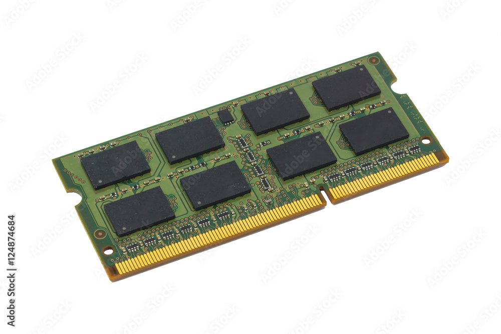 RAM modules for notebook isolated on white background RAM modules for notebook isolated on white background