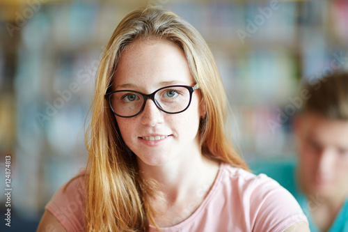 Student in eyeglasses photo