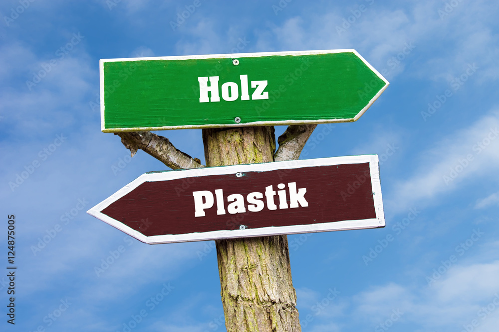 Fototapeta premium Schild 127 - Holz