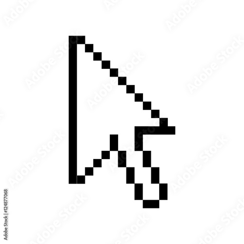 arrow cursor icon image vector illustration design 