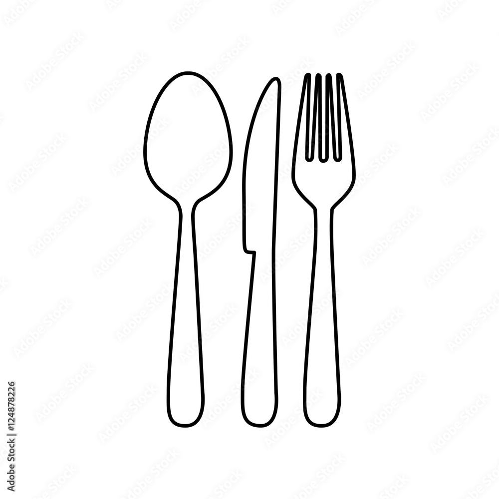 cutlery icon image simple vector illustration design cutlery icon image simple vector illustration design