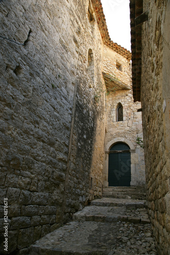 narrow alley to green door © danheller