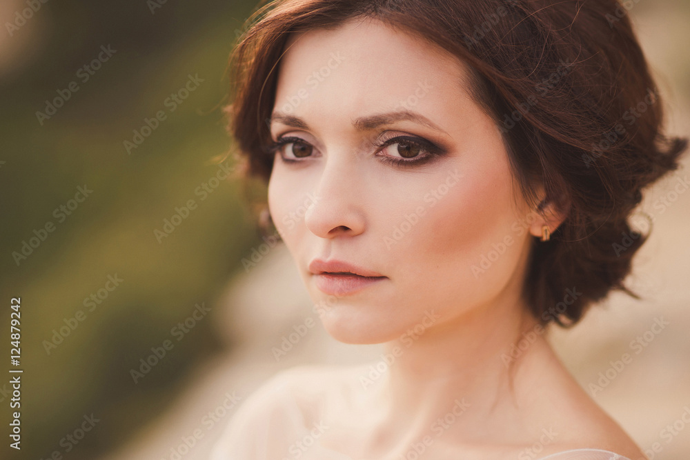 Portrait of a beautiful young caucasian stylish woman Portrait of a beautiful young caucasian stylish woman