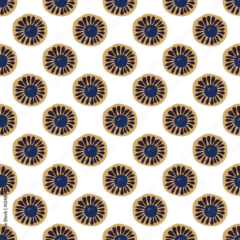 Seamless pattern floral ornament background. Seamless pattern floral ornament background.