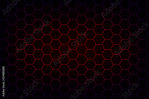 Background with hexagon texture