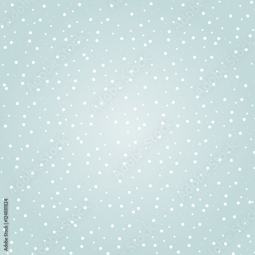 Vector illustration of snowy sky, snowy background