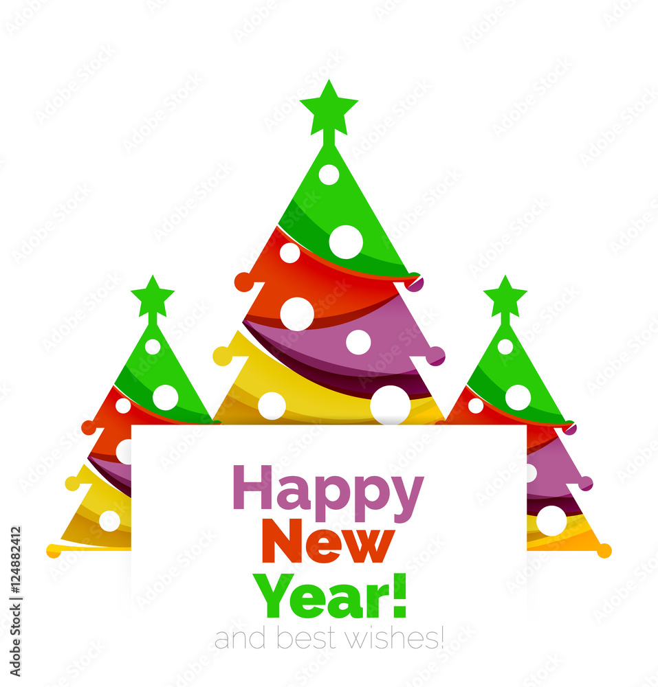 Christmas geometric banner, 2017 New Year Christmas geometric banner, 2017 New Year