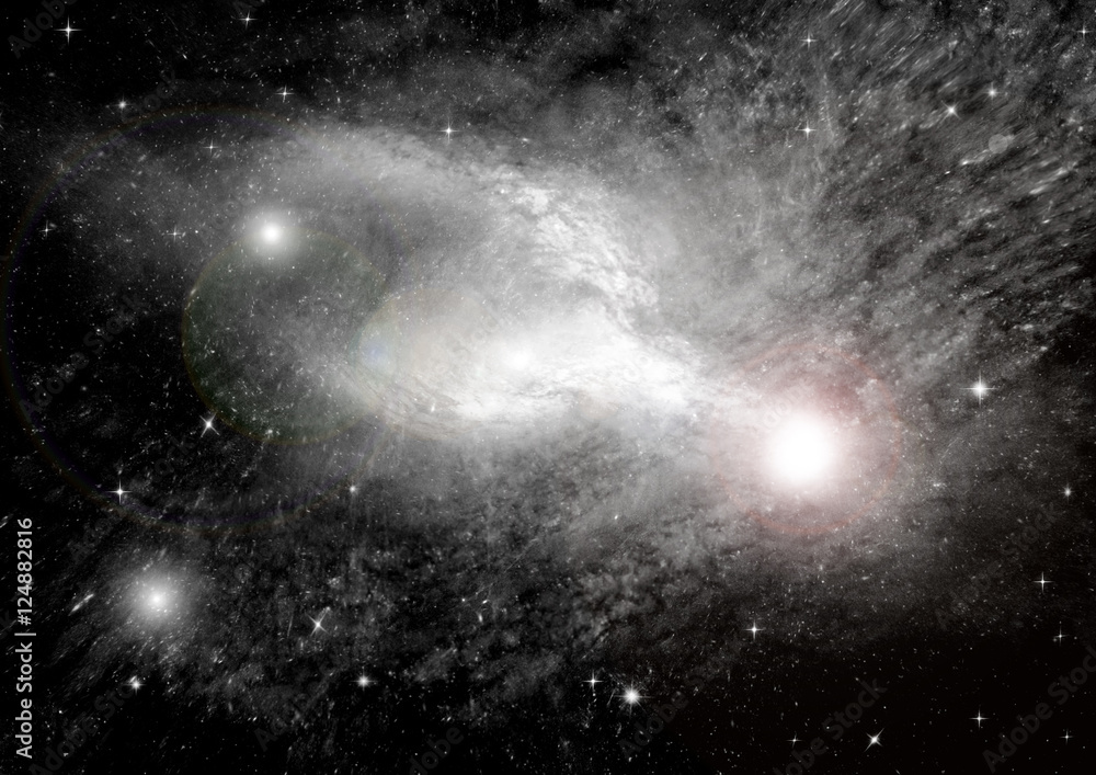 Fototapeta premium galaxy in a free space