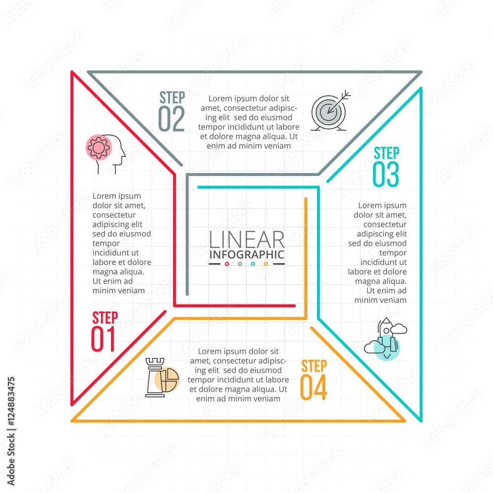 Thin line flat element for infographic. Thin line flat element for infographic.