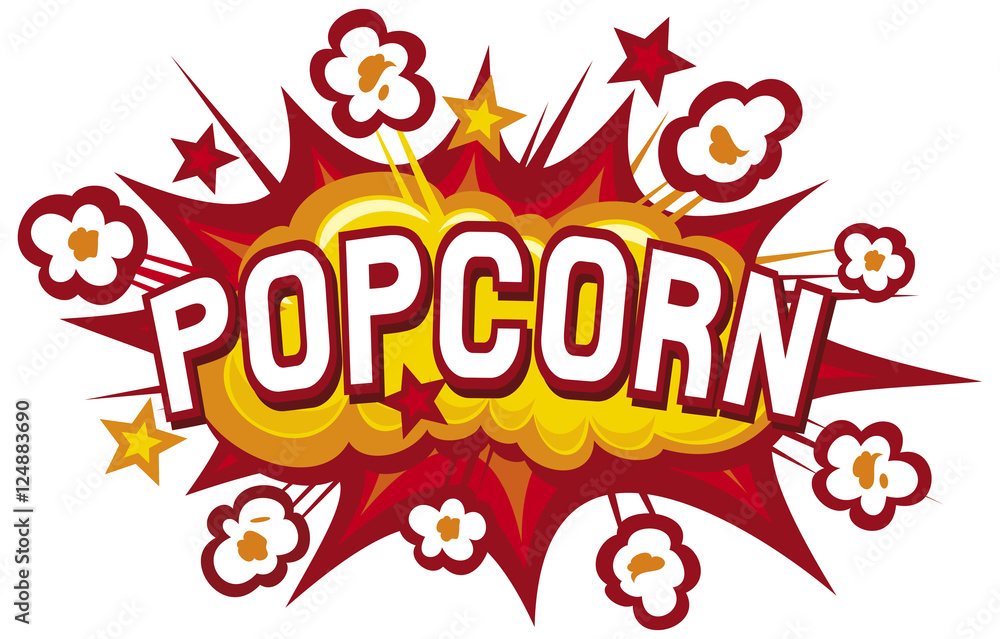 popcorn design - obrazy, fototapety, plakaty 
