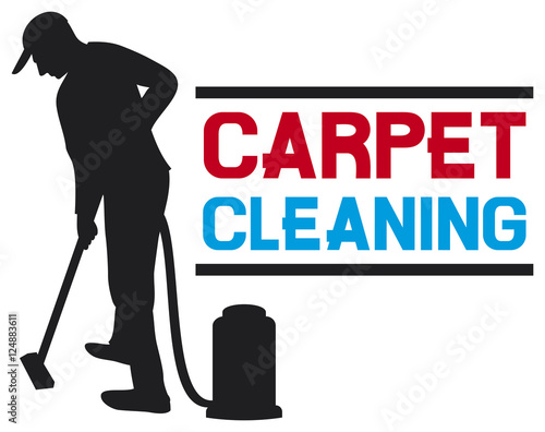 man and a carpet cleaning machine