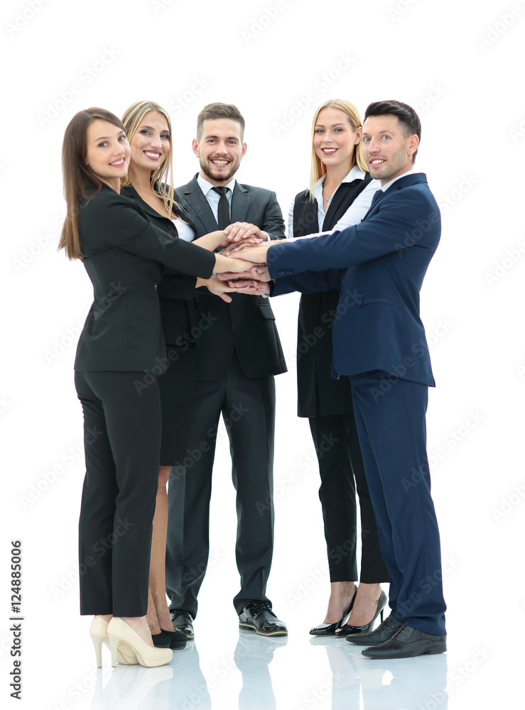 Successfull busines team isolated on white background Successfull busines team isolated on white background