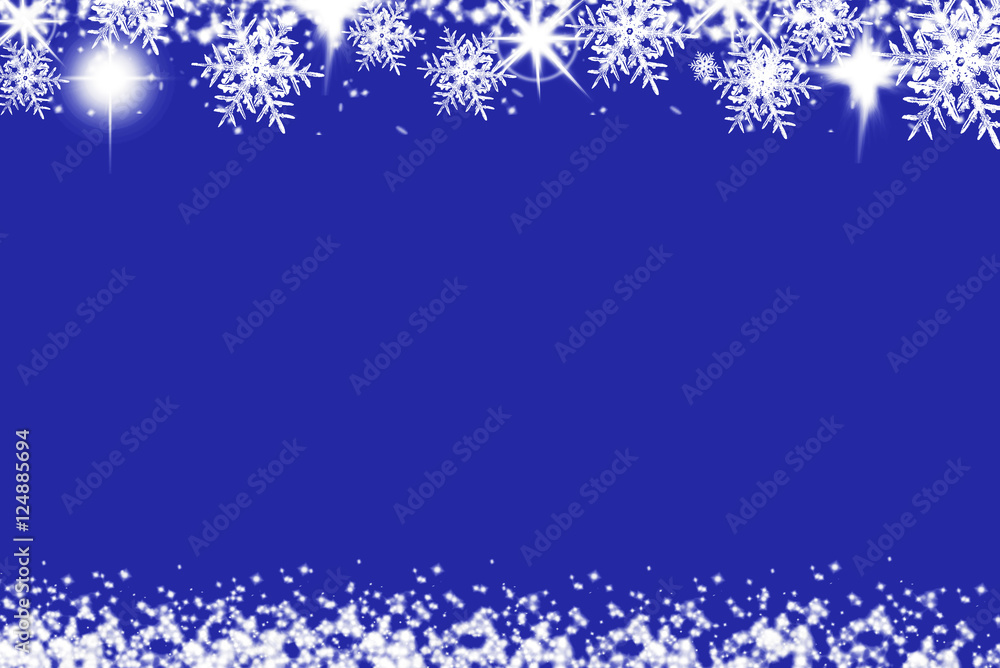 Shiny Christmas background with snowflakes and place for text. Blue holiday background with copy space Shiny Christmas background with snowflakes and place for text. Blue holiday background with copy space