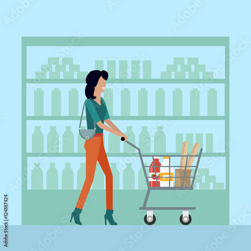 Woman in Supermarket