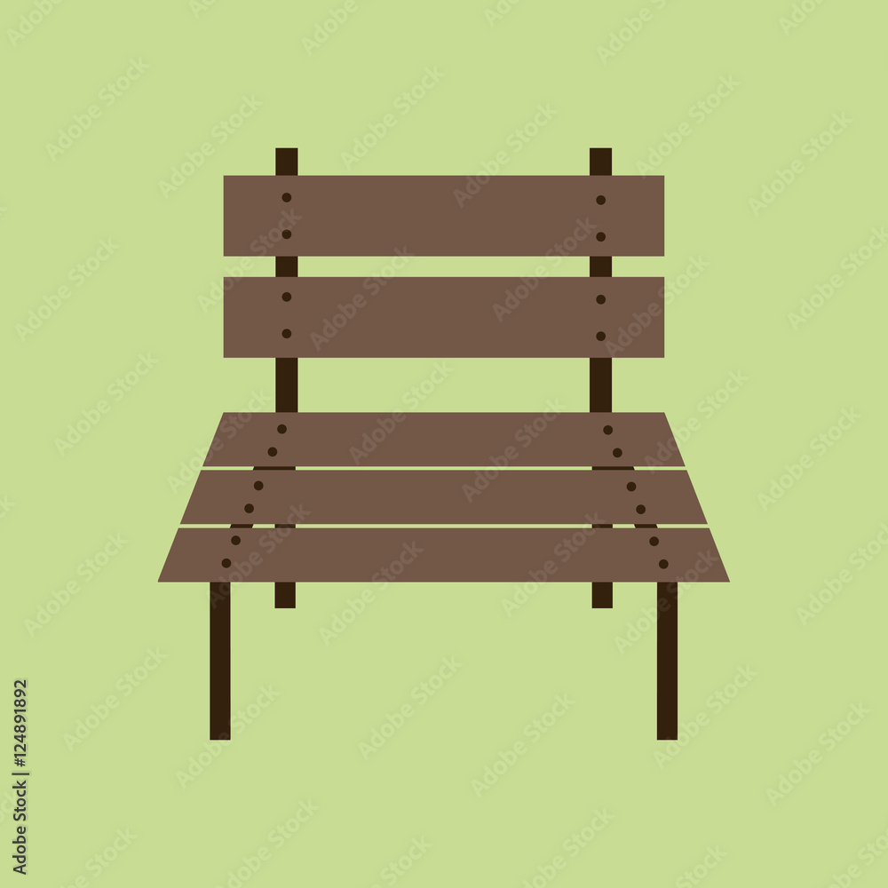 Garden Bench Icon Garden Bench Icon