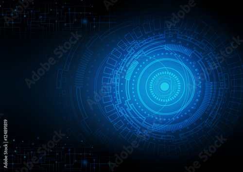 Abstract data technology background vector illustration