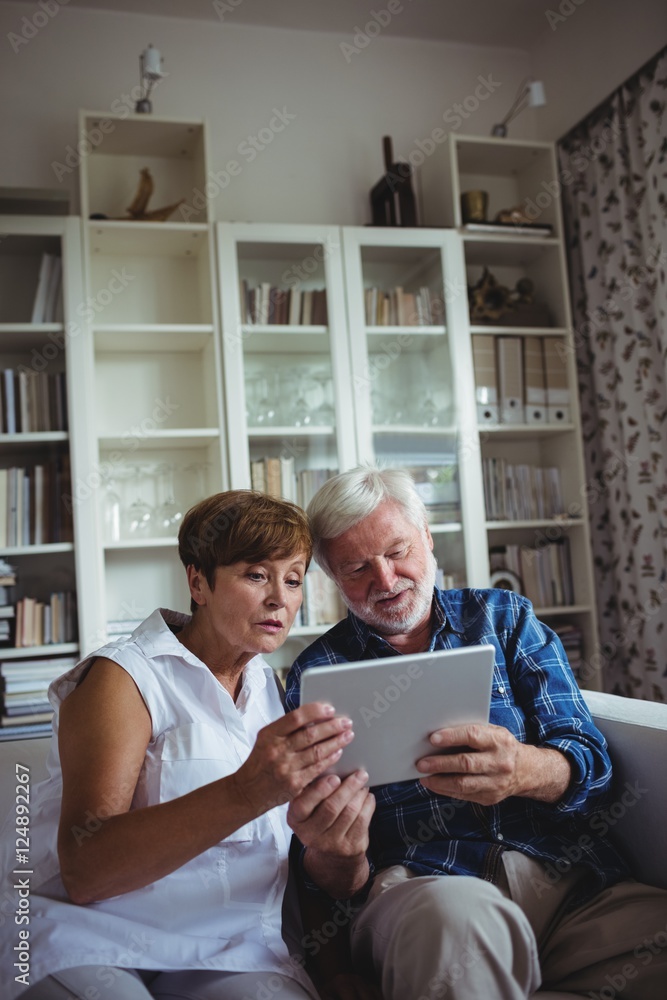 Senior couple using digital tablet Senior couple using digital tablet