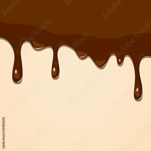 Illustration of melting chocolate
