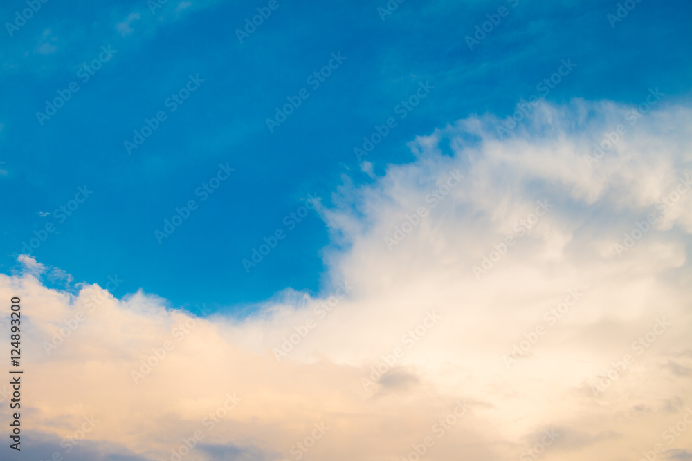 Fototapeta premium Beautiful blue sky and cloud