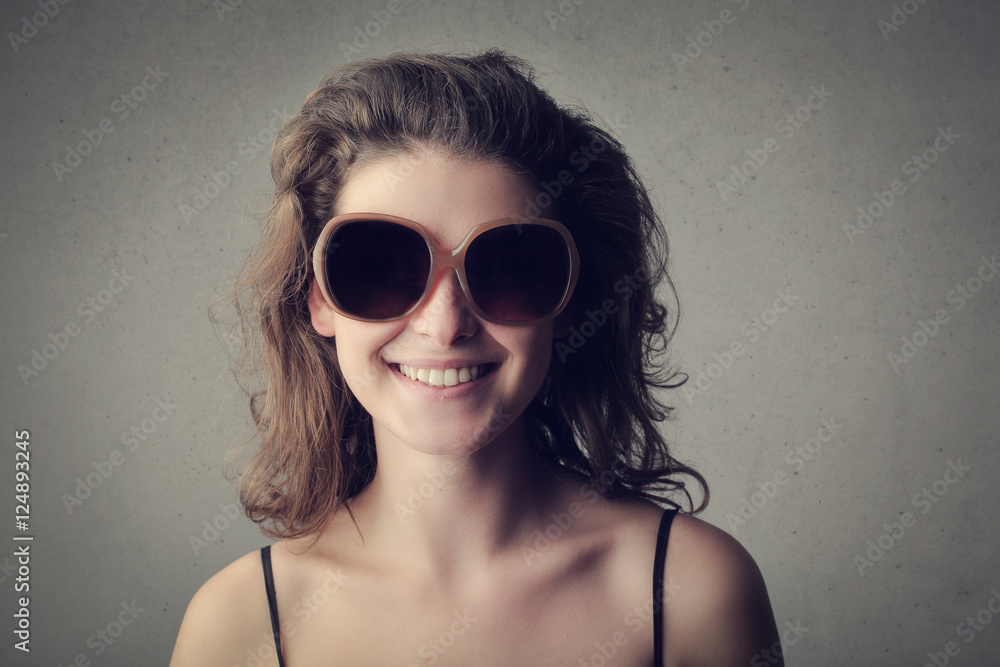 Big sunglasses and a smile Big sunglasses and a smile