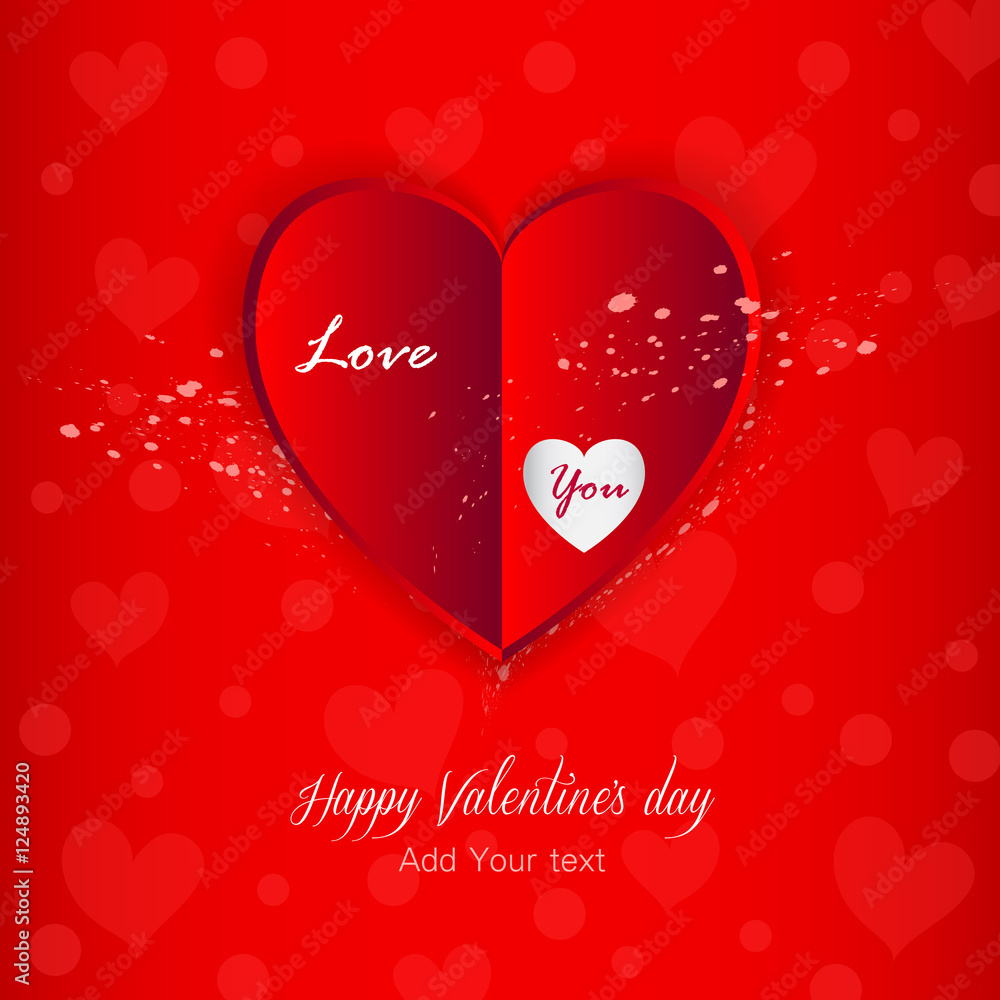 Valentine day,Valentines day card, I love you, Greeting card Val