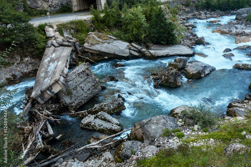 mountain river of Abkhazia mountain river of Abkhazia