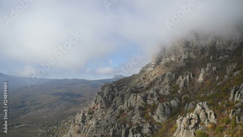 Clouds and mountains, Valley of ghosts, Crimea
