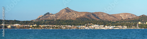 Panoramic view of port de Alcudia.
