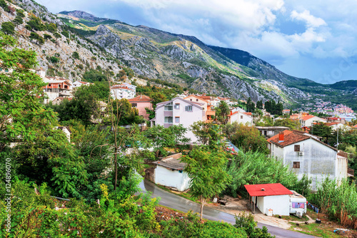 View of housing area in Kotor © asiastock