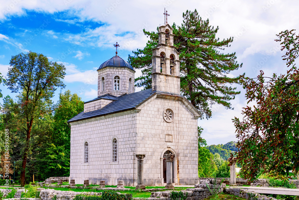 Church with nature in Montenegro