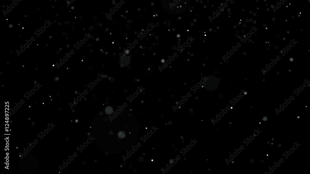 Realistic snowfall with fast speed isolated on the black background Realistic snowfall with fast speed isolated on the black background