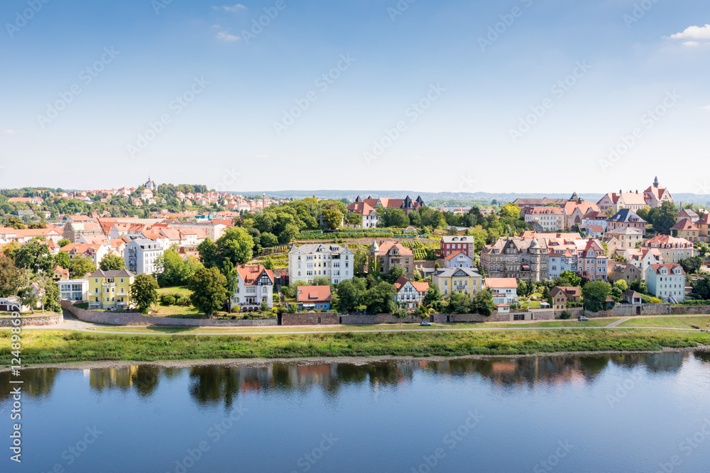 View over the city of Meissen in Saxony