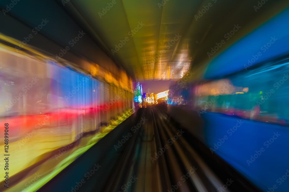 Abstraction metro subway tracks blur Abstraction metro subway tracks blur