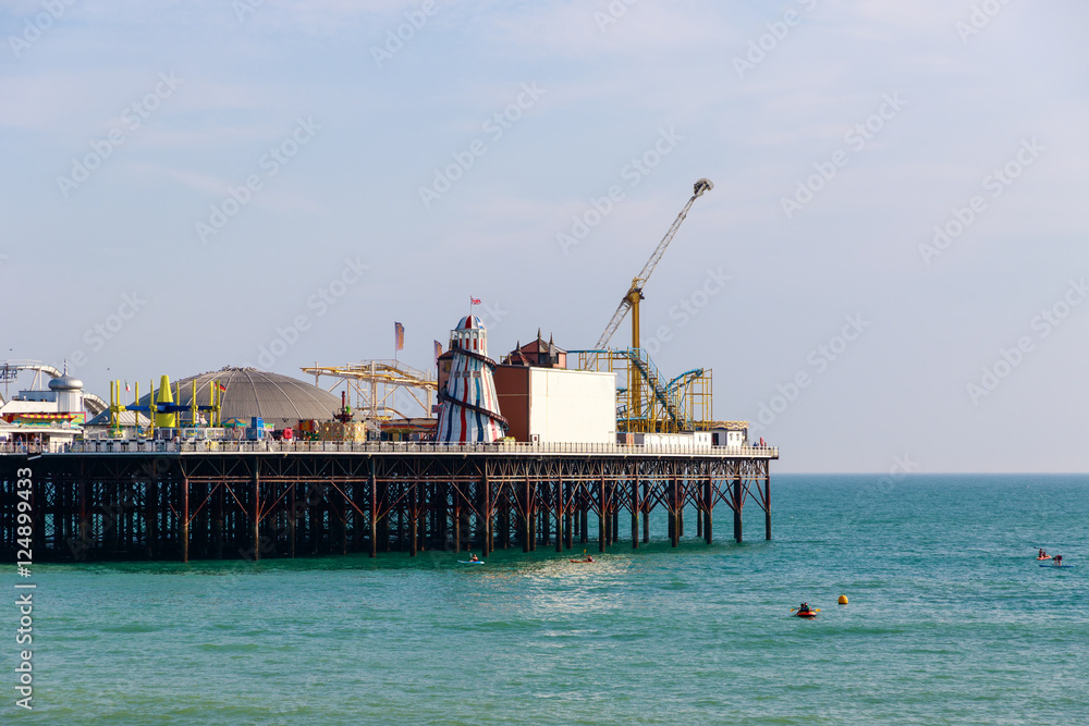 The funfair on Brighton Pier in UK